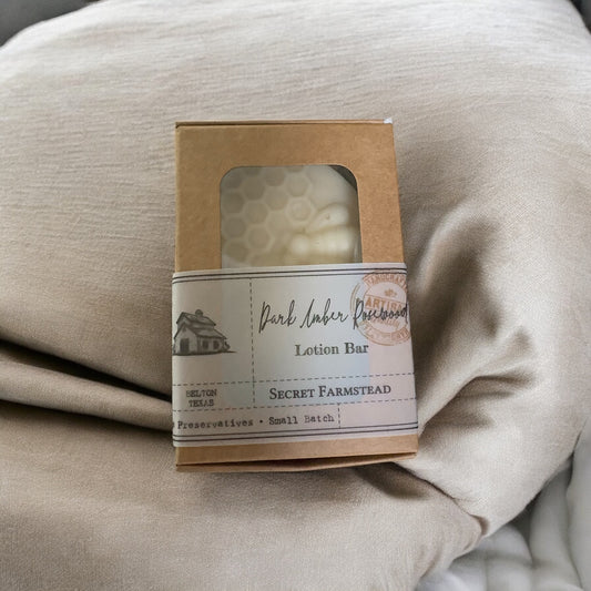 Large Dark Amber Rosewood Lotion Bar