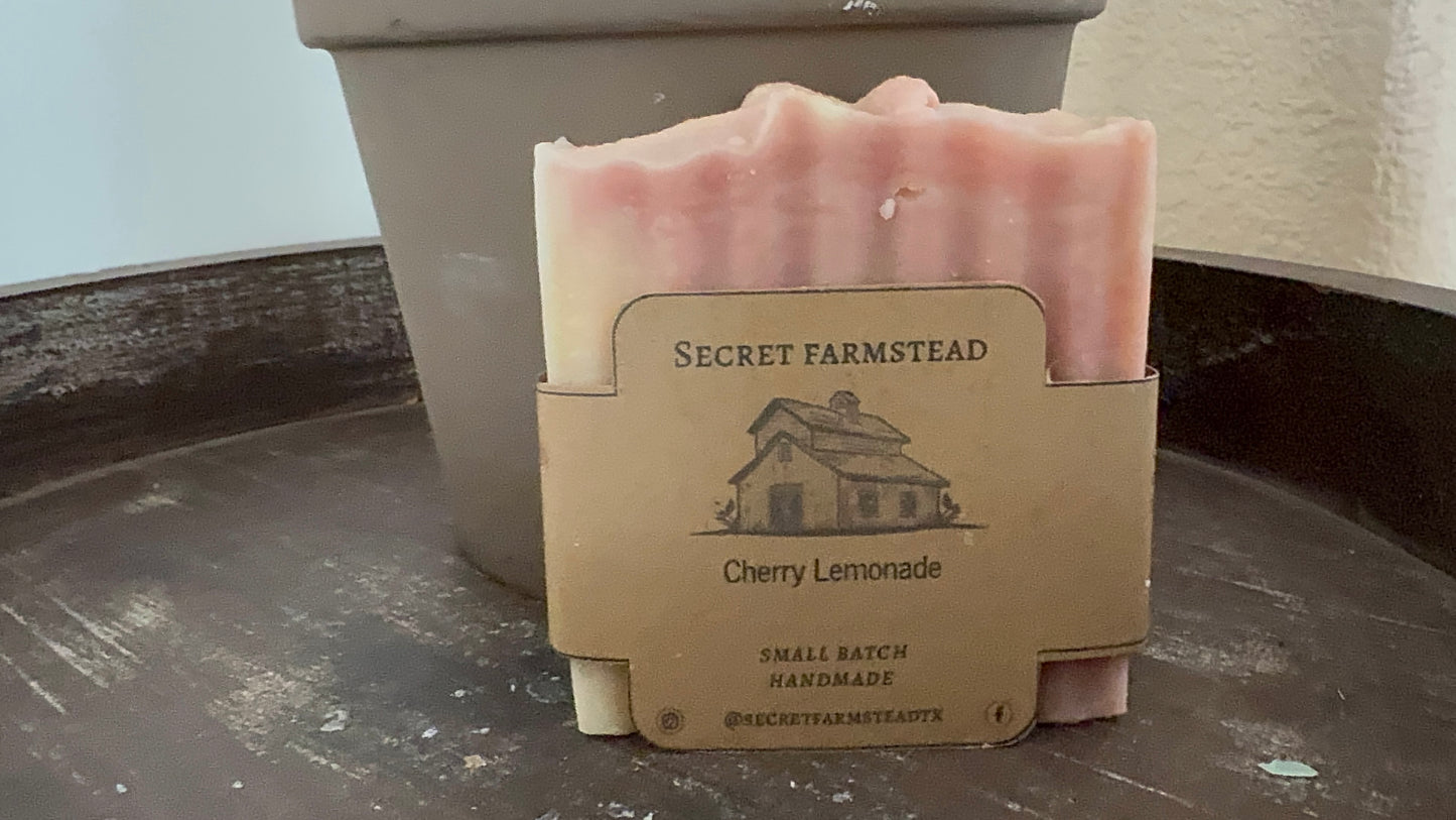 Cherry Lemonade Olive Oil Based Soap