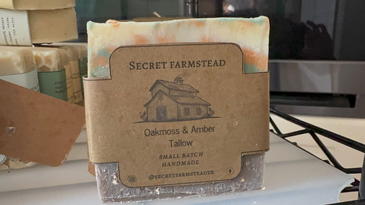 Oakmoss & Amber Tallow Soap