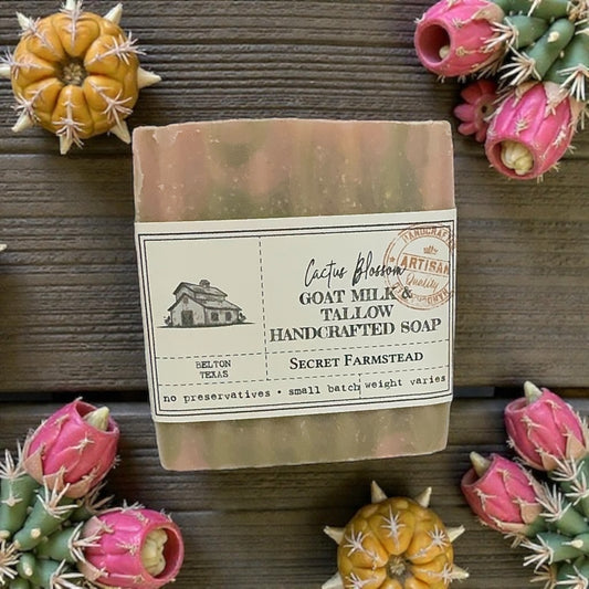 Cactus Blossom Tallow Goat Milk Soap