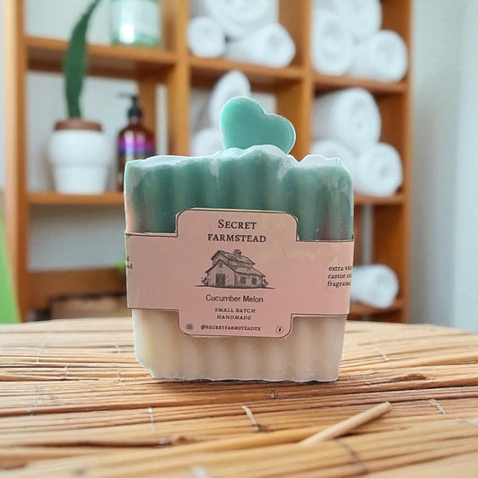 Cucumber Melon Olive Oil Based Soap