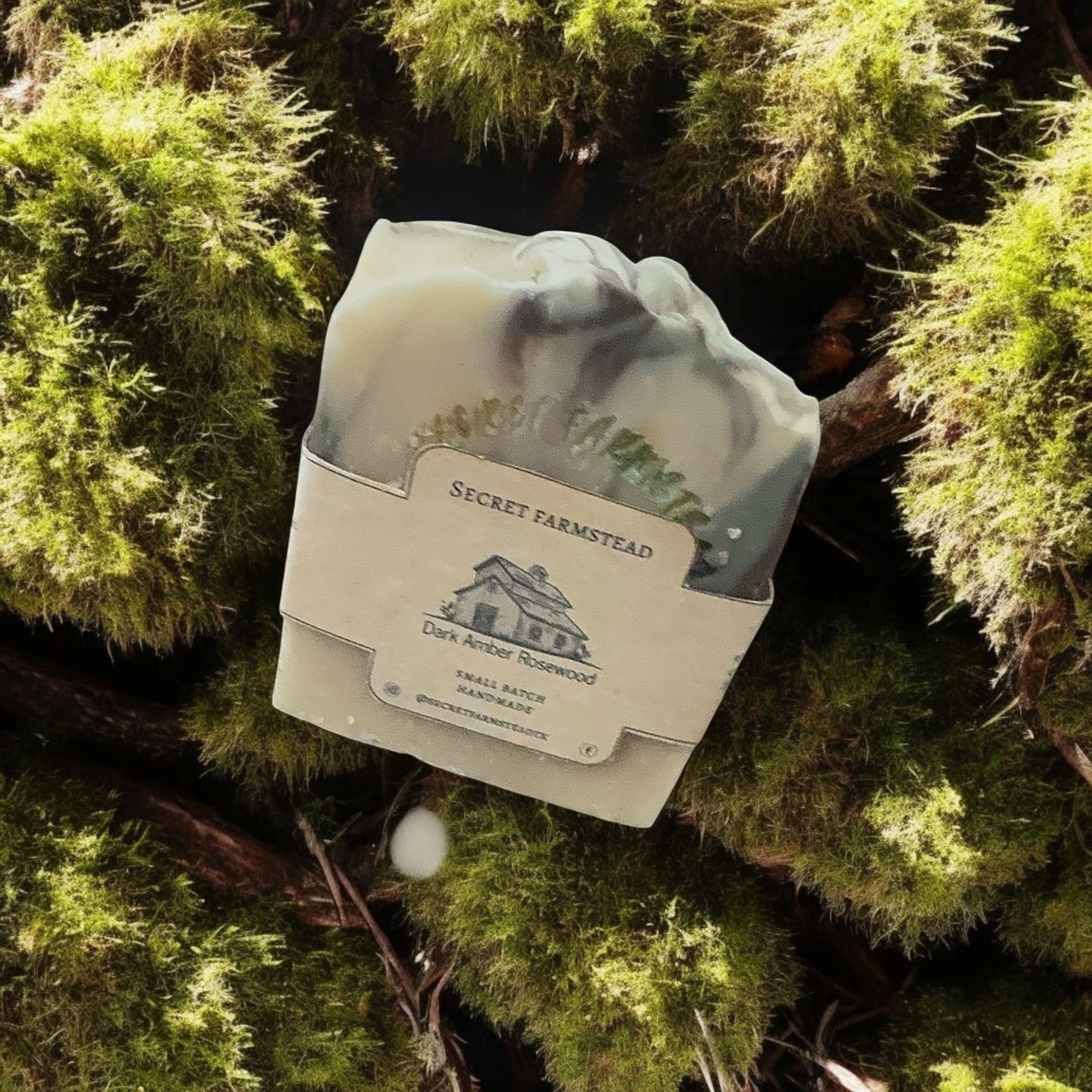 Dark Amber Rosewood Olive Oil Based Soap