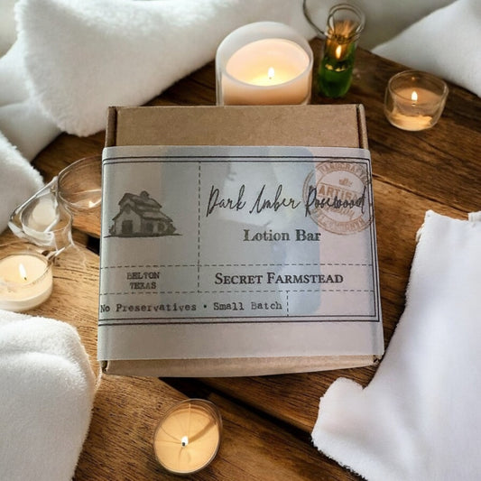 Dark Amber Rosewood Lotion Bar