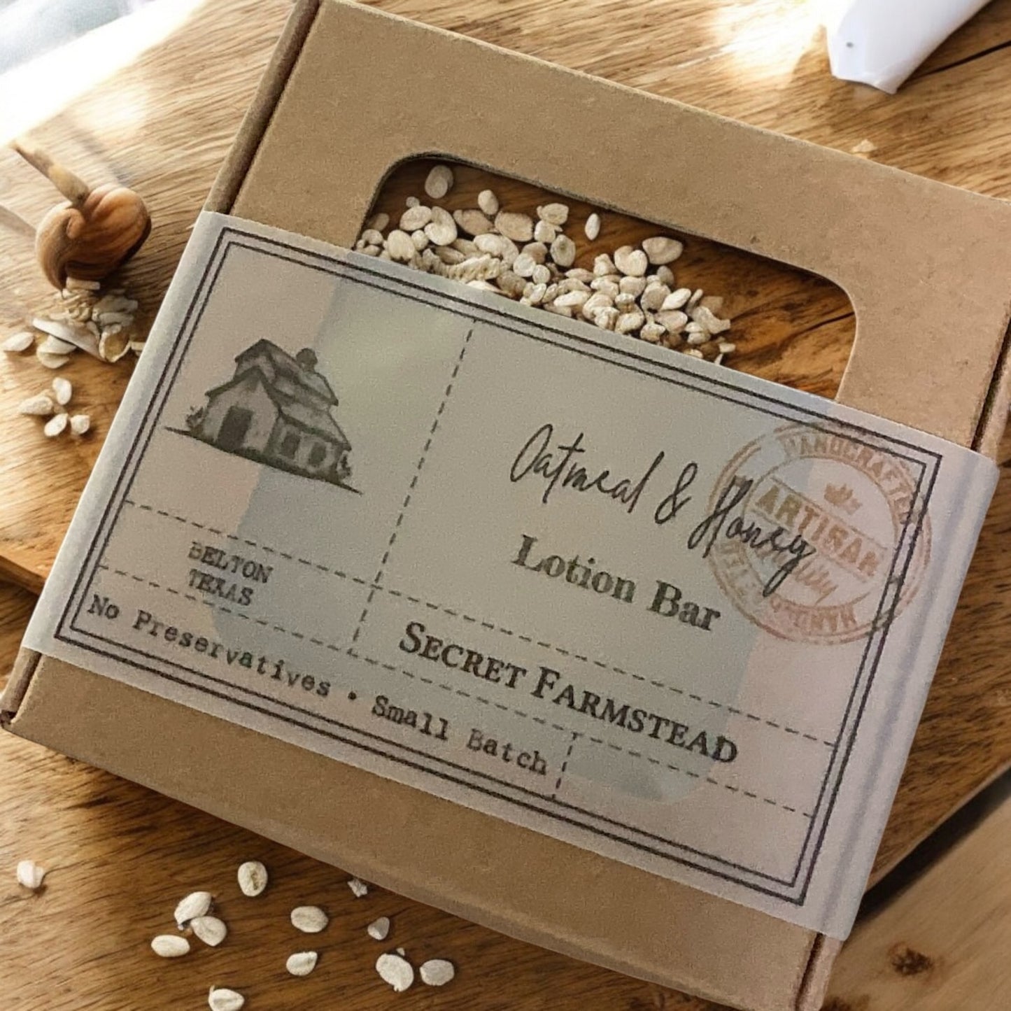 Medium Oatmeal & Honey Lotion Bar