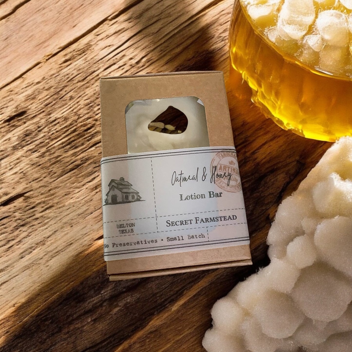 Large Oatmeal & Honey Lotion Bar