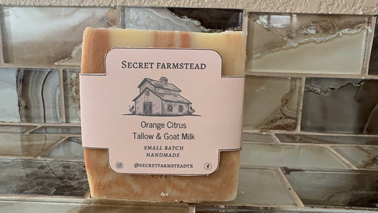 Orange Citrus Tallow & Goat Milk Soap