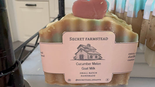 Mini Cucumber Melon Goat Milk Soap