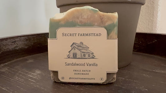 Sandalwood Vanilla Olive Oil Based Soap